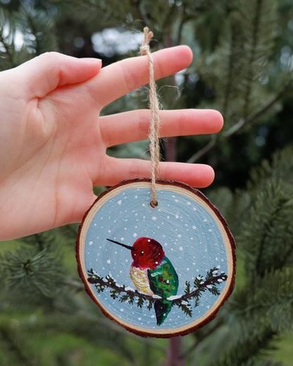 Hummingbird Ornaments (6) - Hand-Painted Ornaments