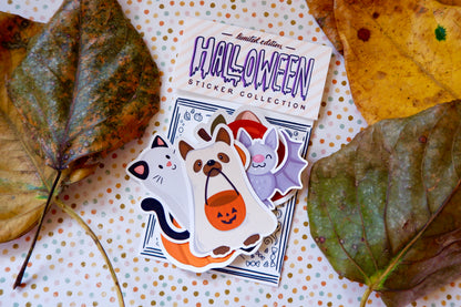 Halloween Sticker Pack (5) - Handmade Stickers