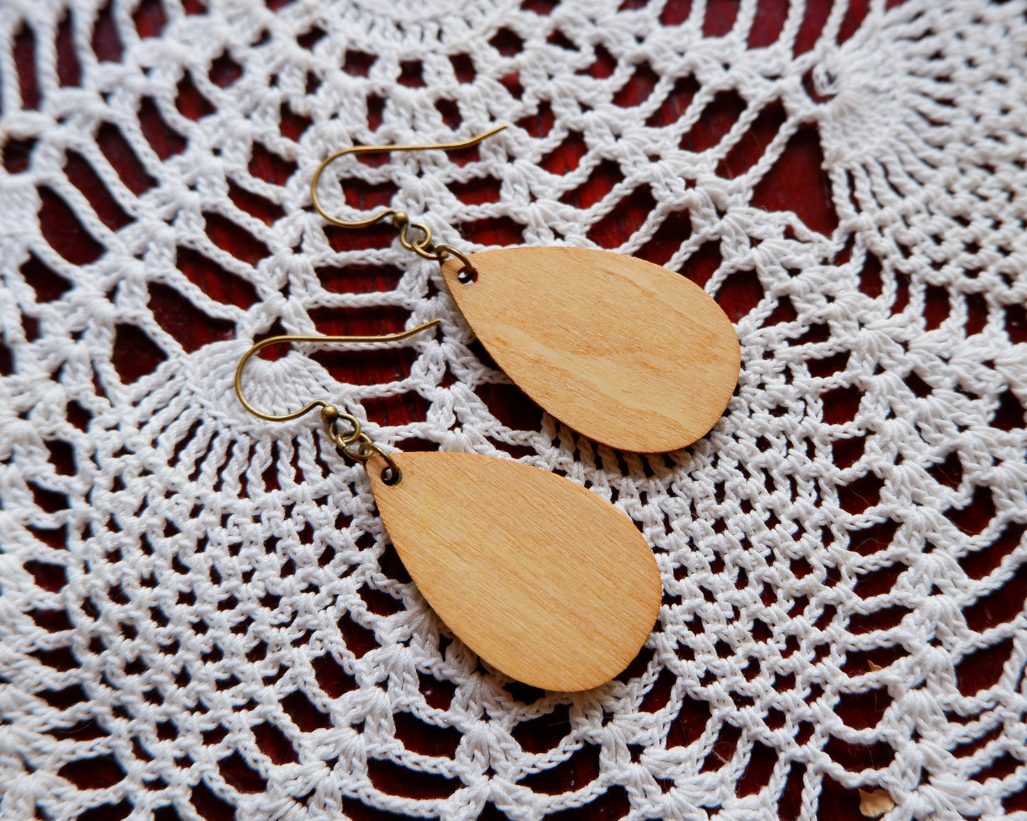 Hand-Painted Earrings - Daisies