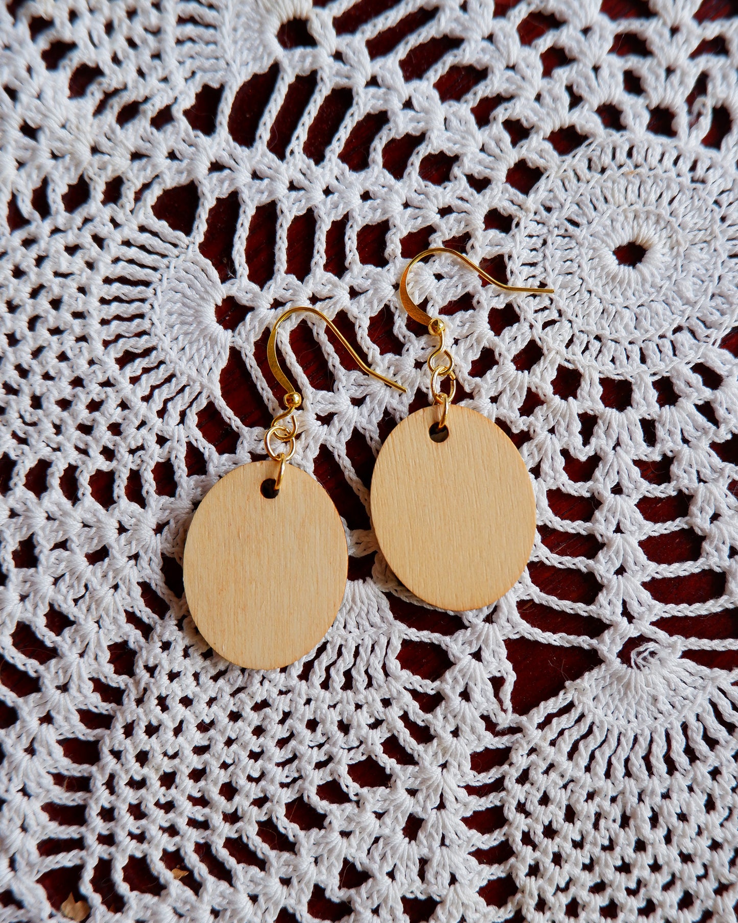 Hand-Painted Earrings - Daffodils