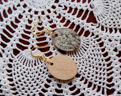 Hand-Painted Earrings - Baby's Breath (Gypsophila), White