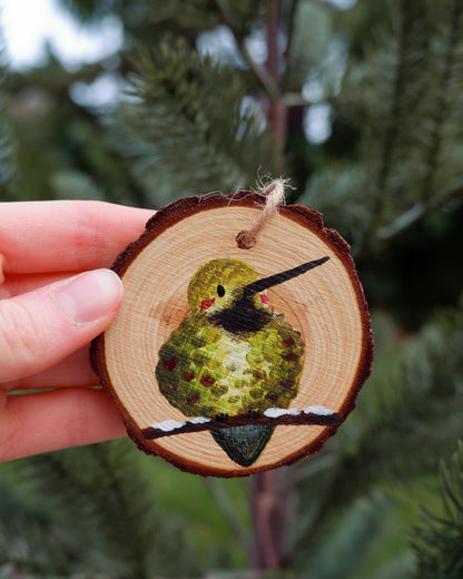 Hummingbird Ornaments (6) - Hand-Painted Ornaments