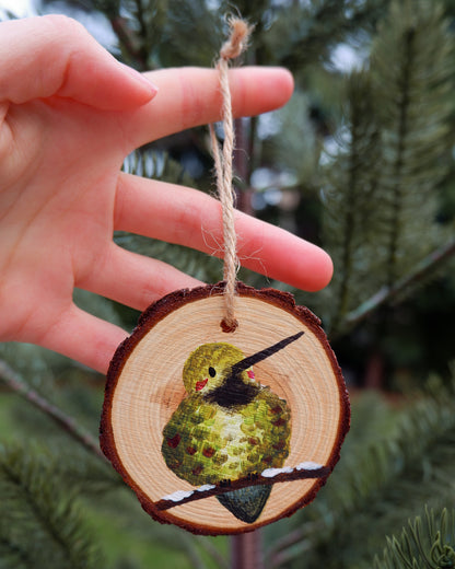 Hummingbird Ornaments (6) - Hand-Painted Ornaments