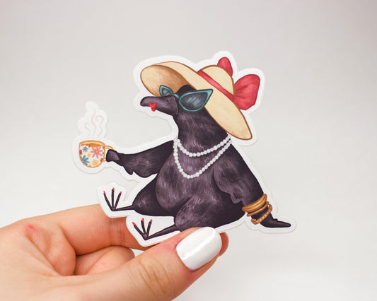 Handmade Chic Crow Sticker