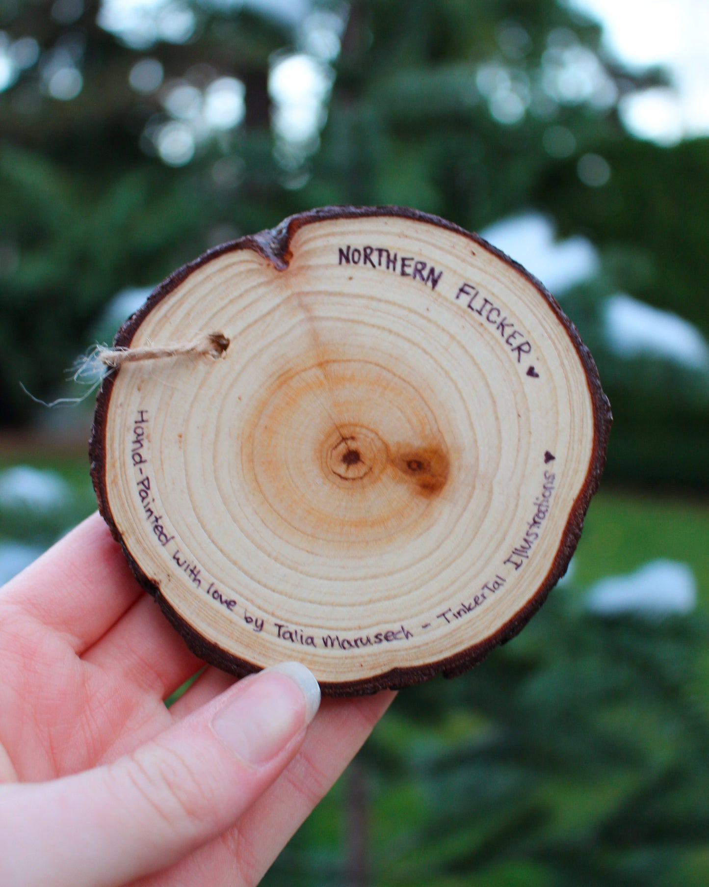 Woodpecker Ornaments- Hand-Painted Ornament