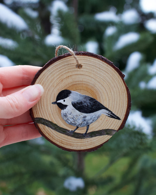 Chickadee Ornaments (5) - Hand-Painted Ornaments