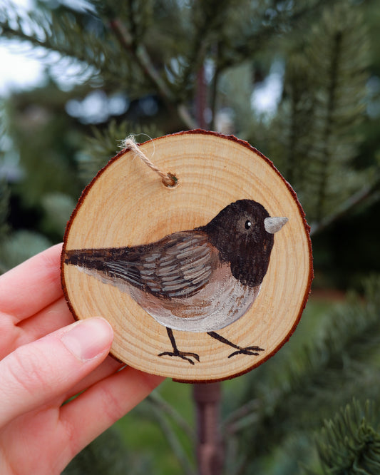 Junco Bird Ornament - Hand-Painted Ornament