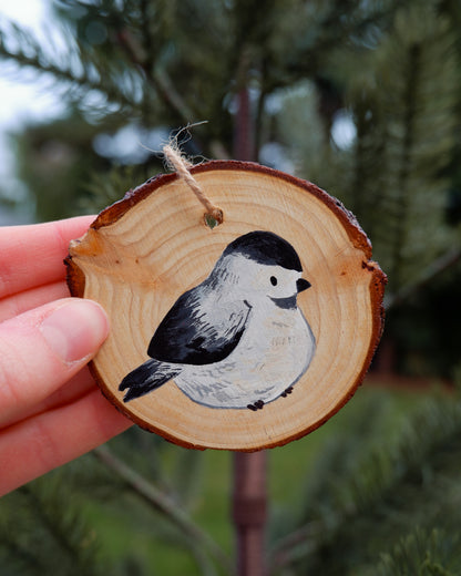 Chickadee Ornaments (3)- Hand-Painted Ornaments