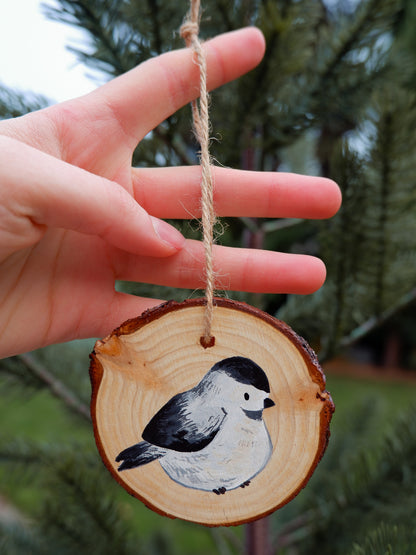 Chickadee Ornaments (3)- Hand-Painted Ornaments