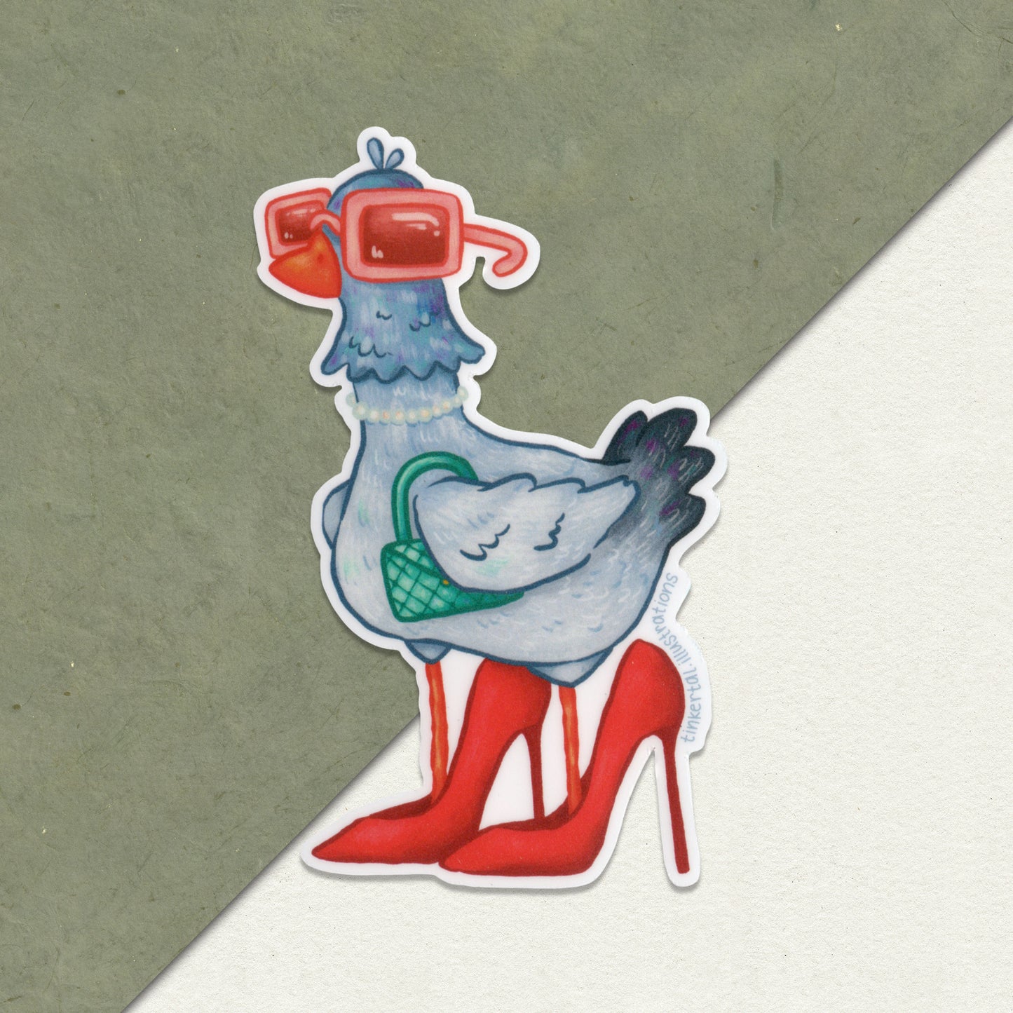 Fancy Pigeon - Vinyl Sticker