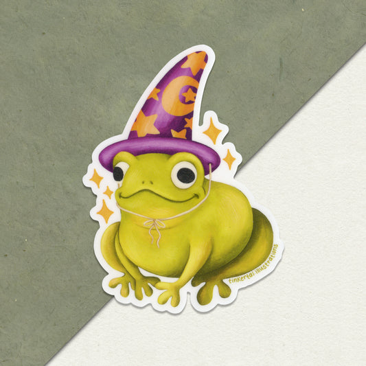 Wizard Frog - Vinyl Sticker