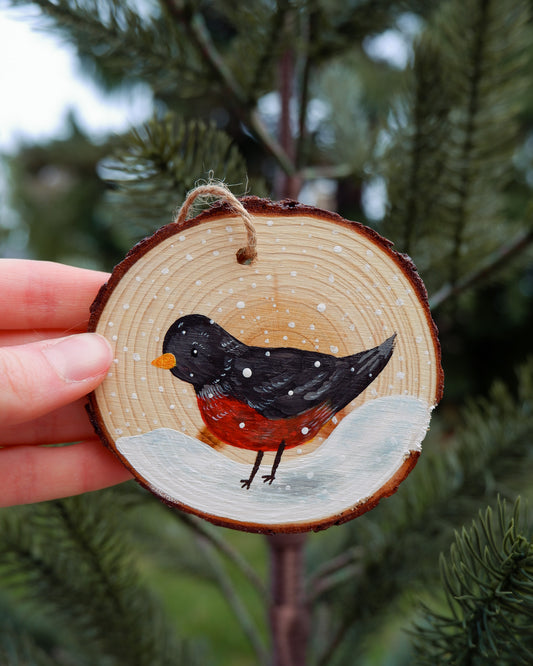 Robin Ornament - Hand-Painted Ornament